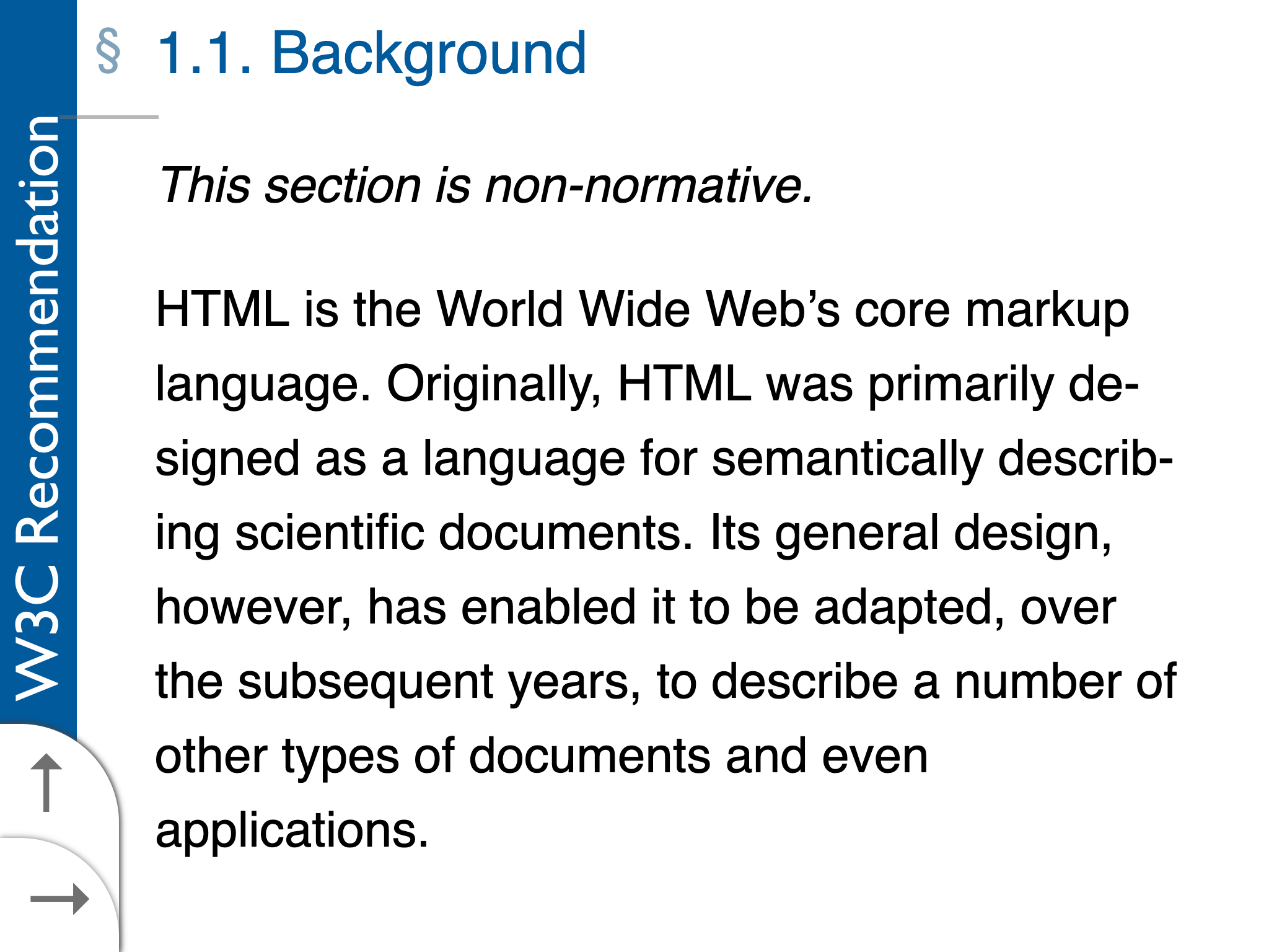 HTML Spec - Semantics