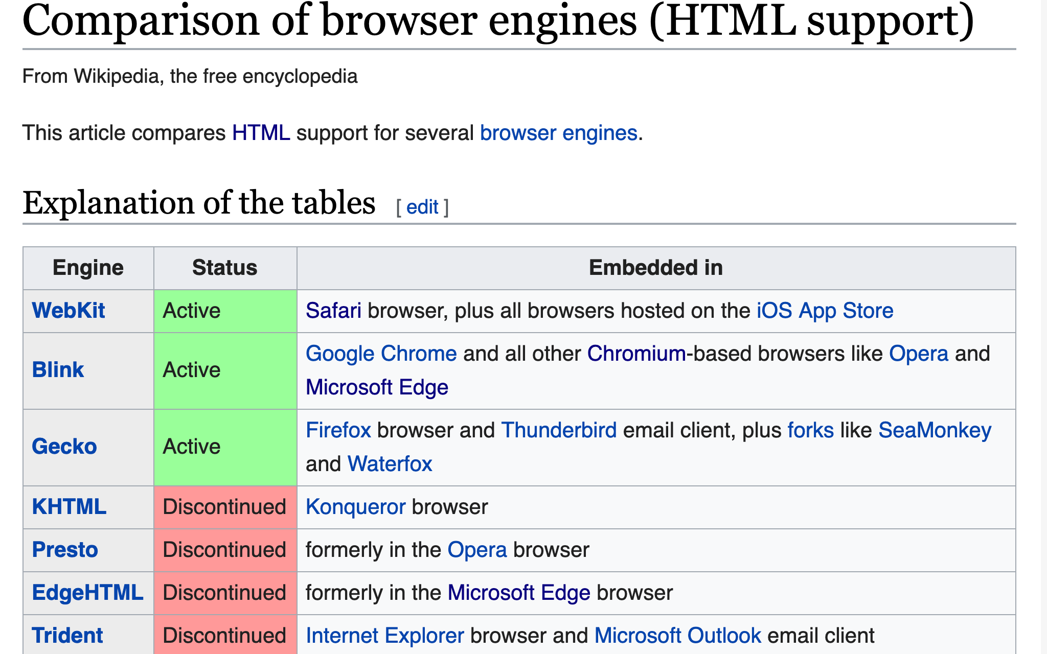 Browser Engines