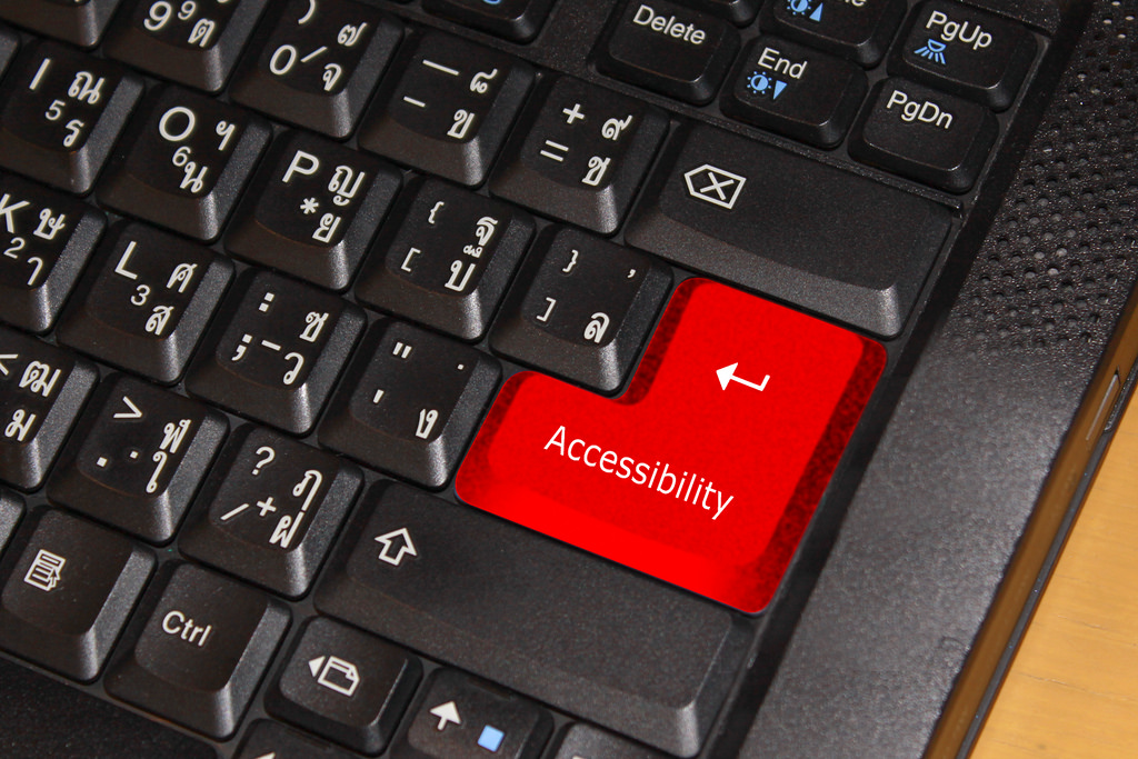 Keyboard with Accessibility key